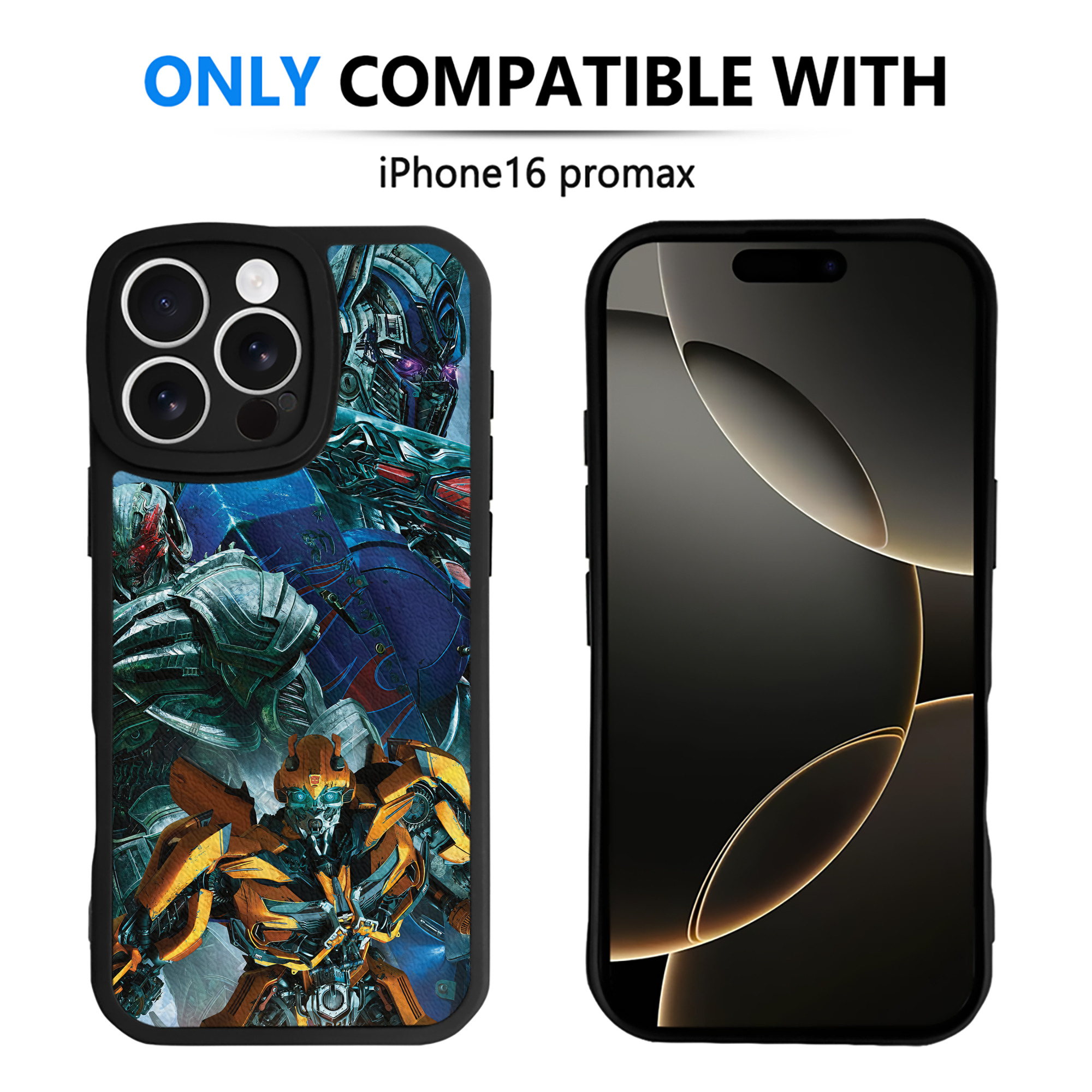 （画像用） Transformers トランスフォーマー 【iPhone 16シリーズ対応】シリコンスマホケース（レザー調） 材質：シリコン
